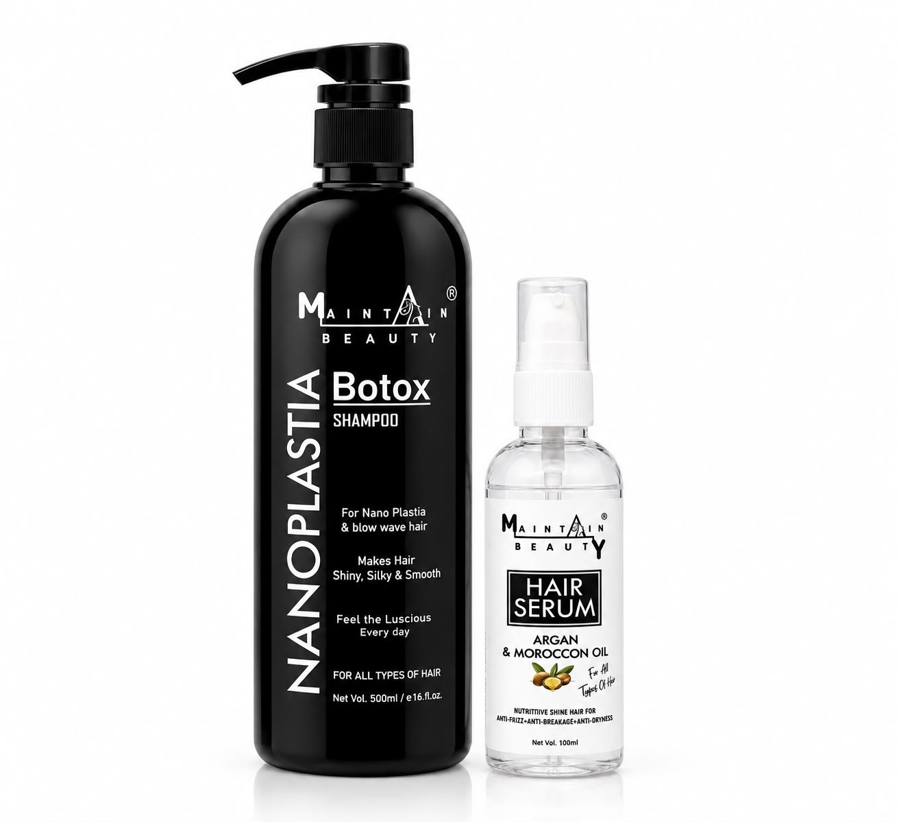 Nano Plastia Shampoo 500ml + Serum 100ml Combo