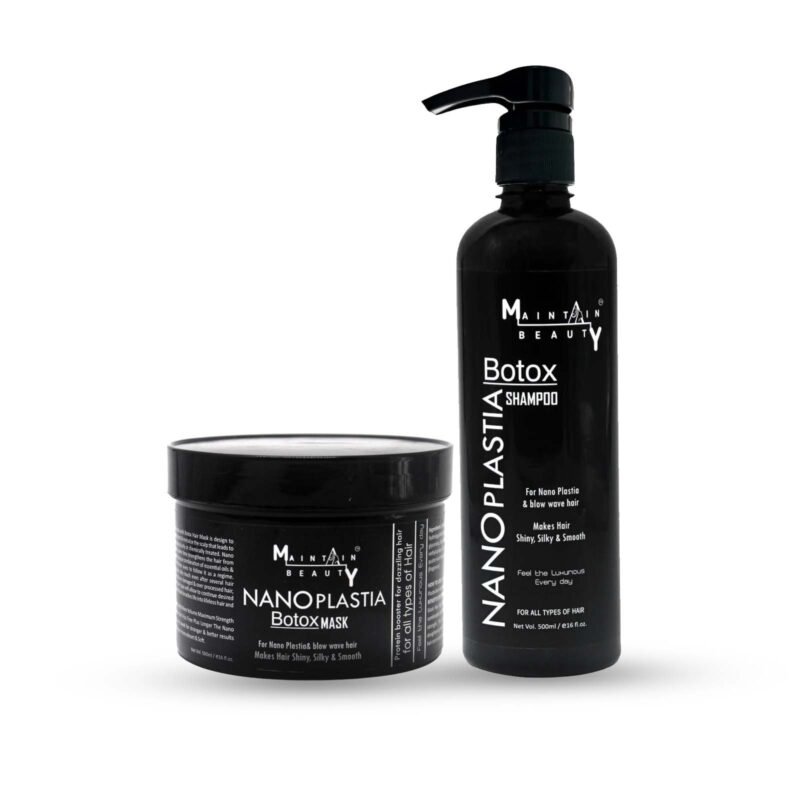 Combo Nano Plastia Botox Mask (500ml) Pack + Botox Shampoo – 500ml Pack